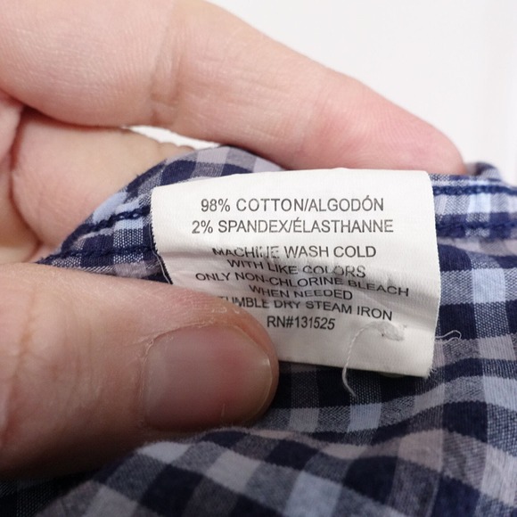 NAT NAST GINGHAM CHECK LONG SLEEVE BUTTON DOWN SHIRT MENS L - Picture 7 of 8